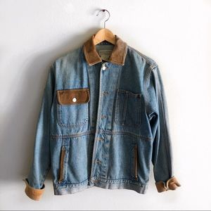 Banana Republic Denim Jacket w/ Suede + Corduroy